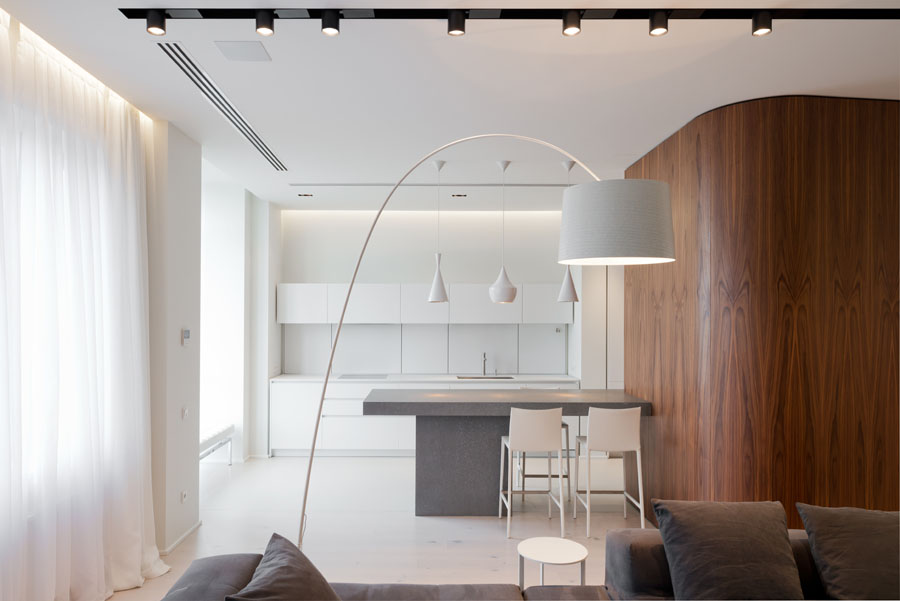简洁白+木色 打造出清新舒适的住宅