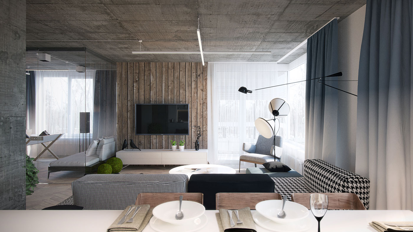 2022年客厅卧室餐厅的小清新风格